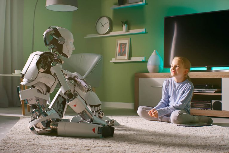 girl-speaking-with-robot-friend-m girl-speaking-with-robot-friend-m